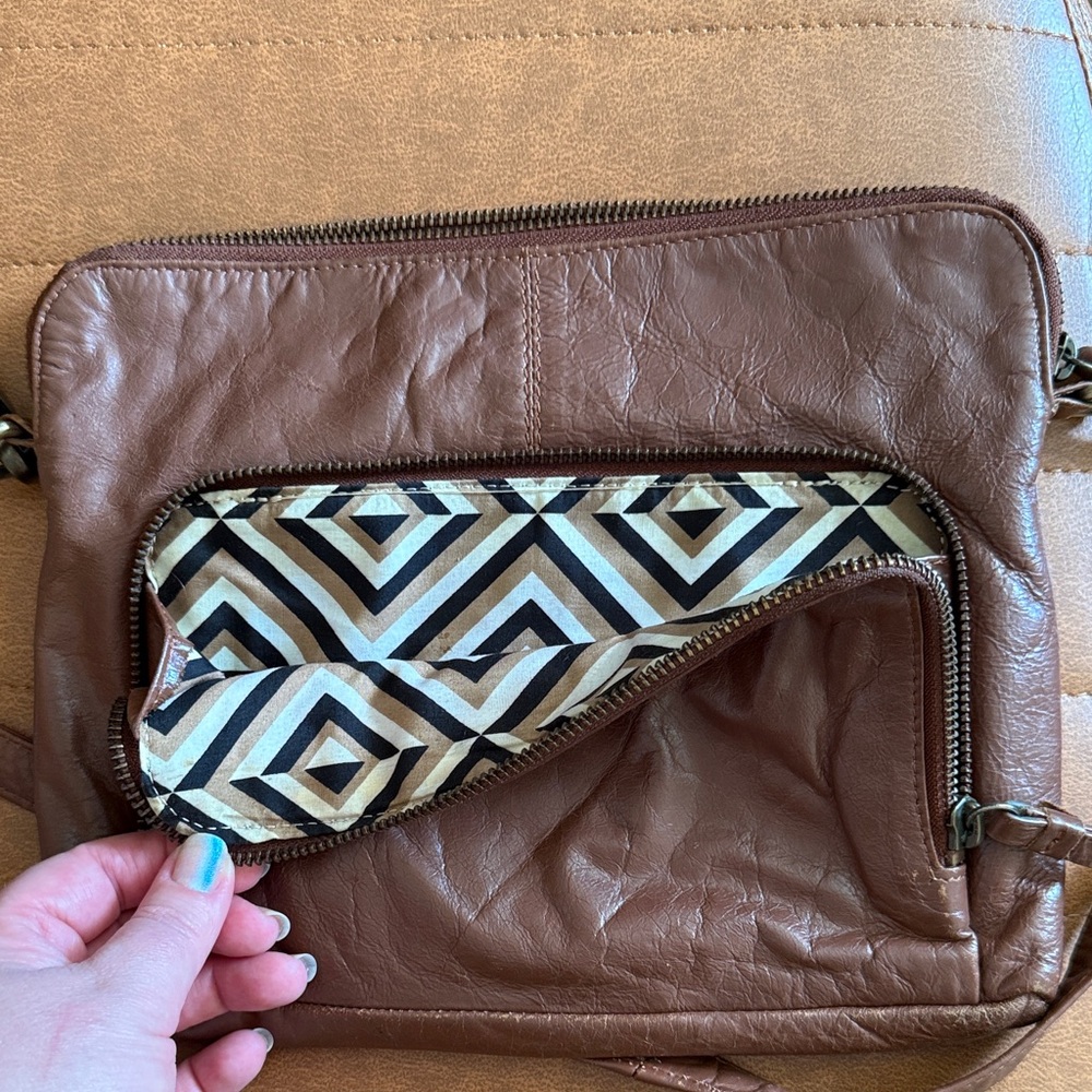 Brown Latico Crossbody Bag - Picture 5 of 5